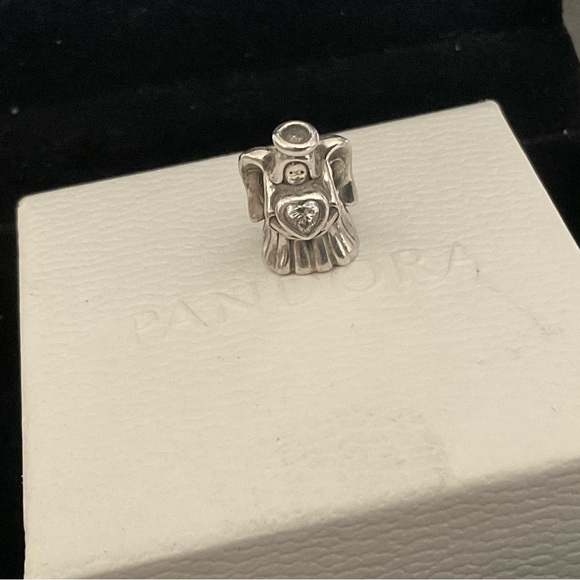 Pandora angle charm with big CZ stone - Picture 2 of 6